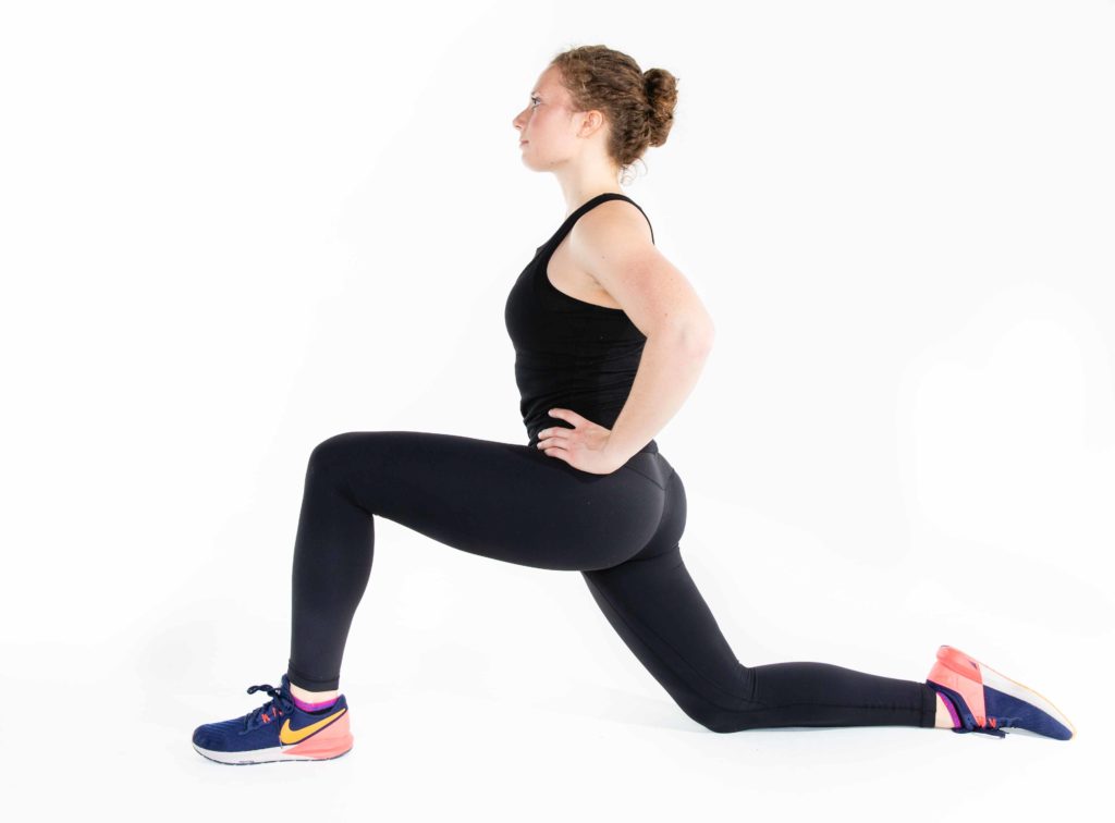 post-run stretch low lunge